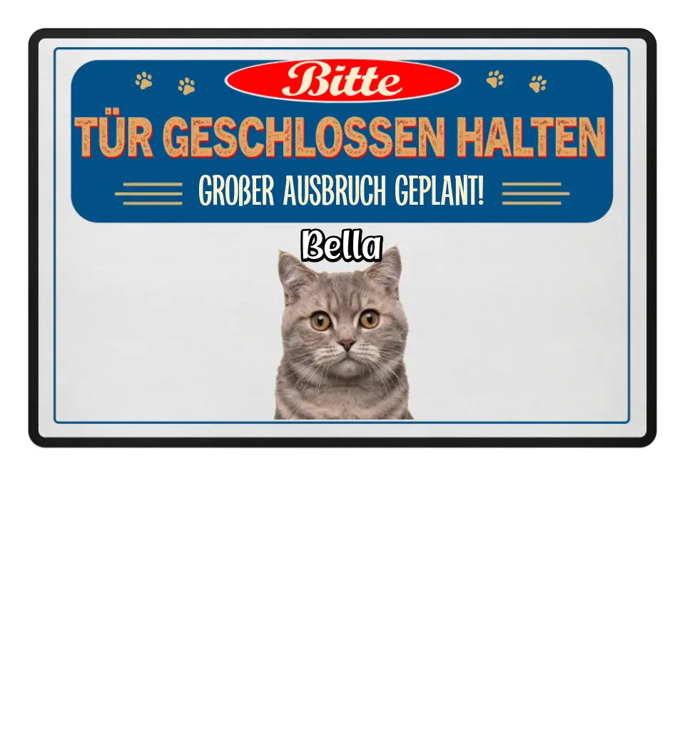 Haustiere Ausbruch Foto - Individuelle Fußmatte