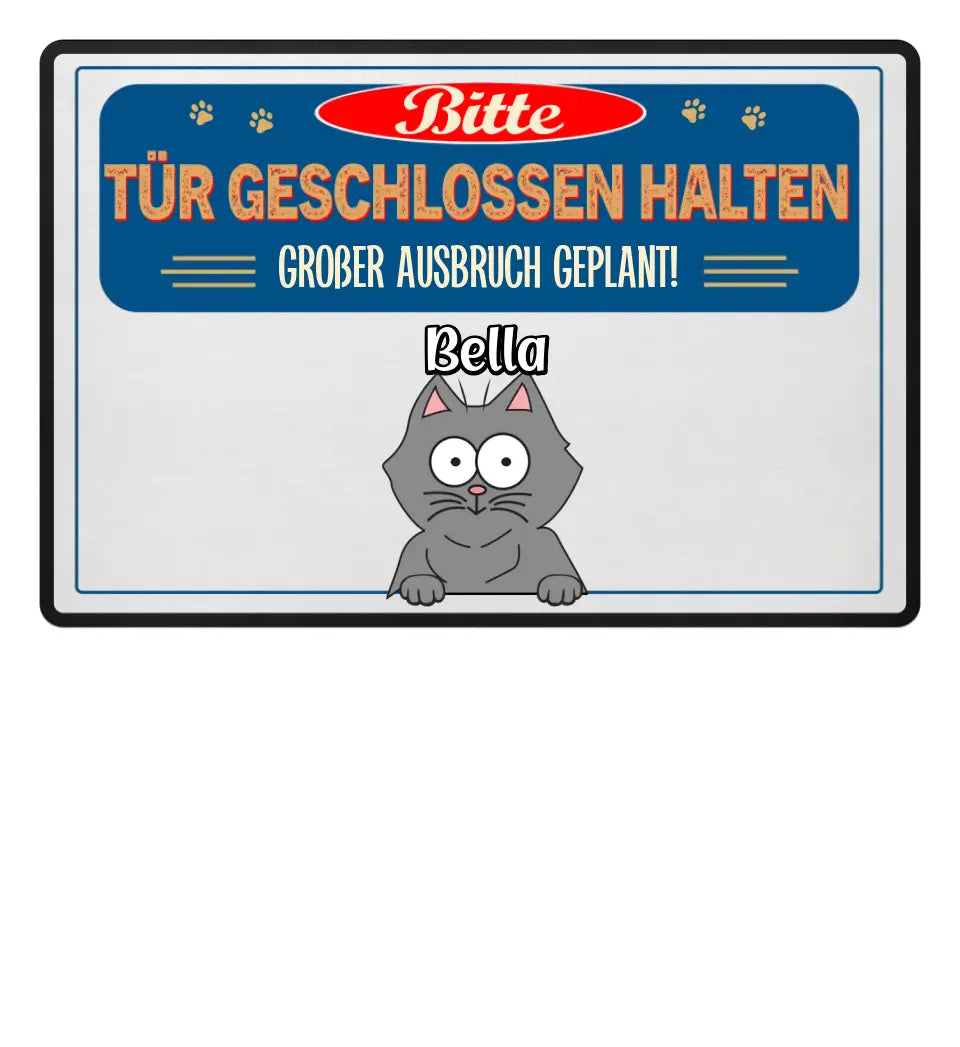 Haustiere planen Ausbruch - Individuelle Fußmatte