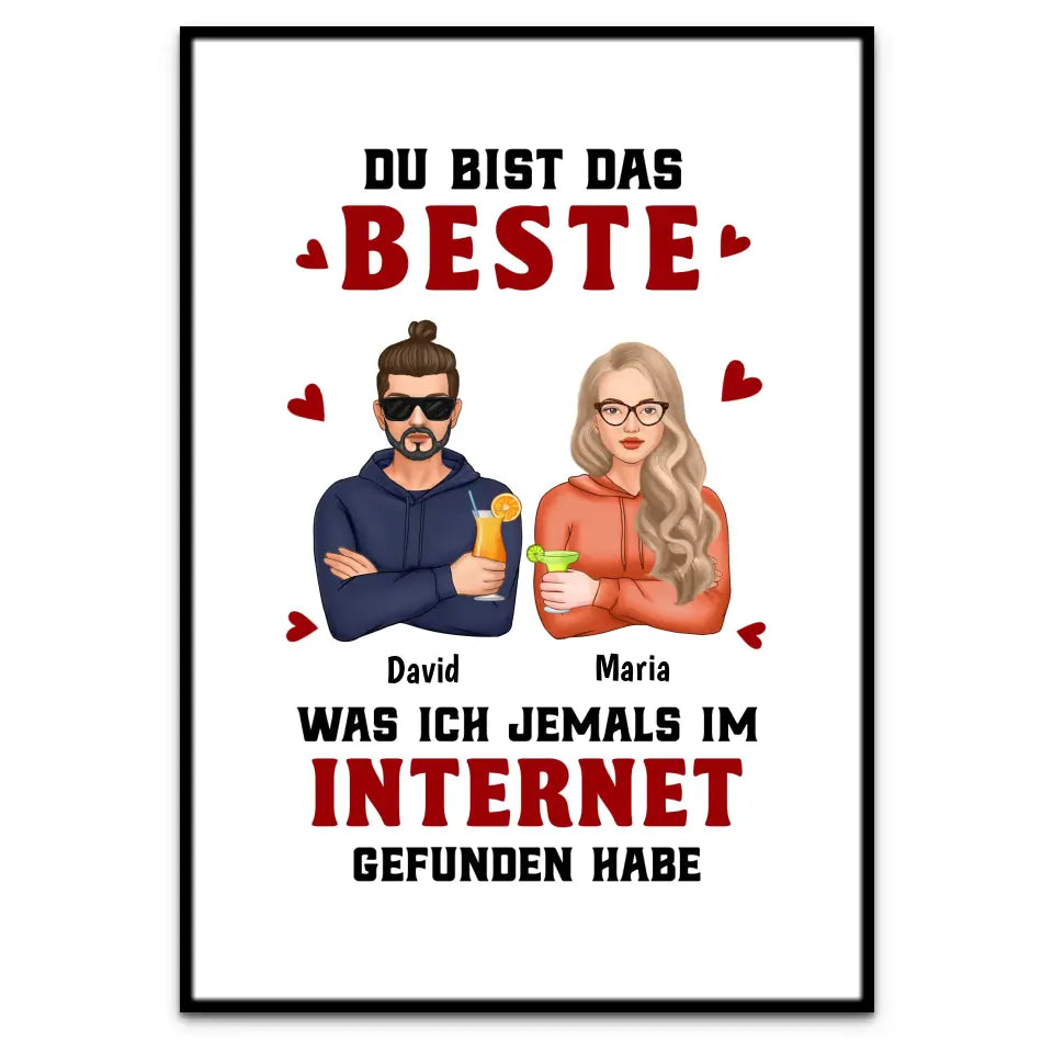 Du bist das Beste - Individuelles Poster