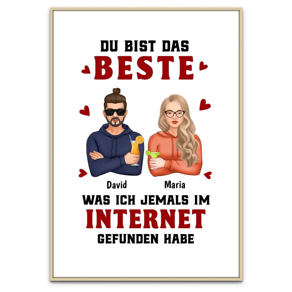 Du bist das Beste - Individuelles Poster