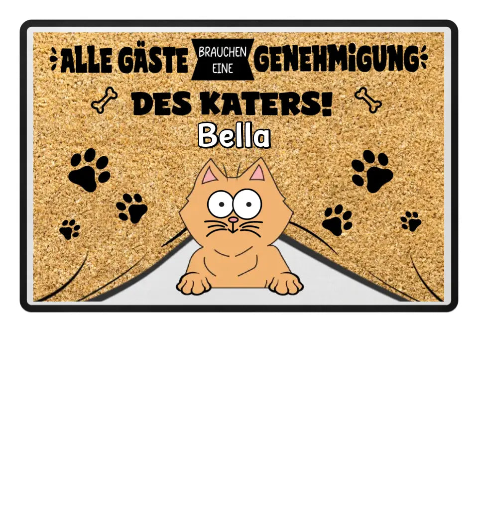 Genehmigung der Haustiere - Individuelle Fußmatte
