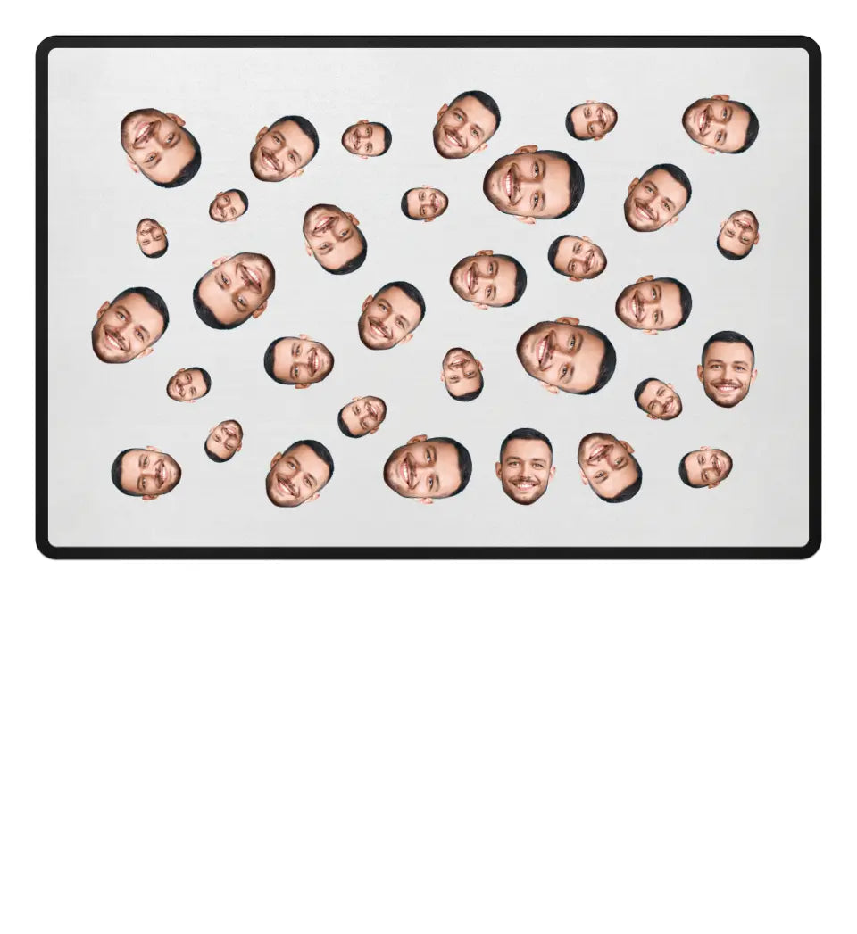 Gesicht Fußmatte Design