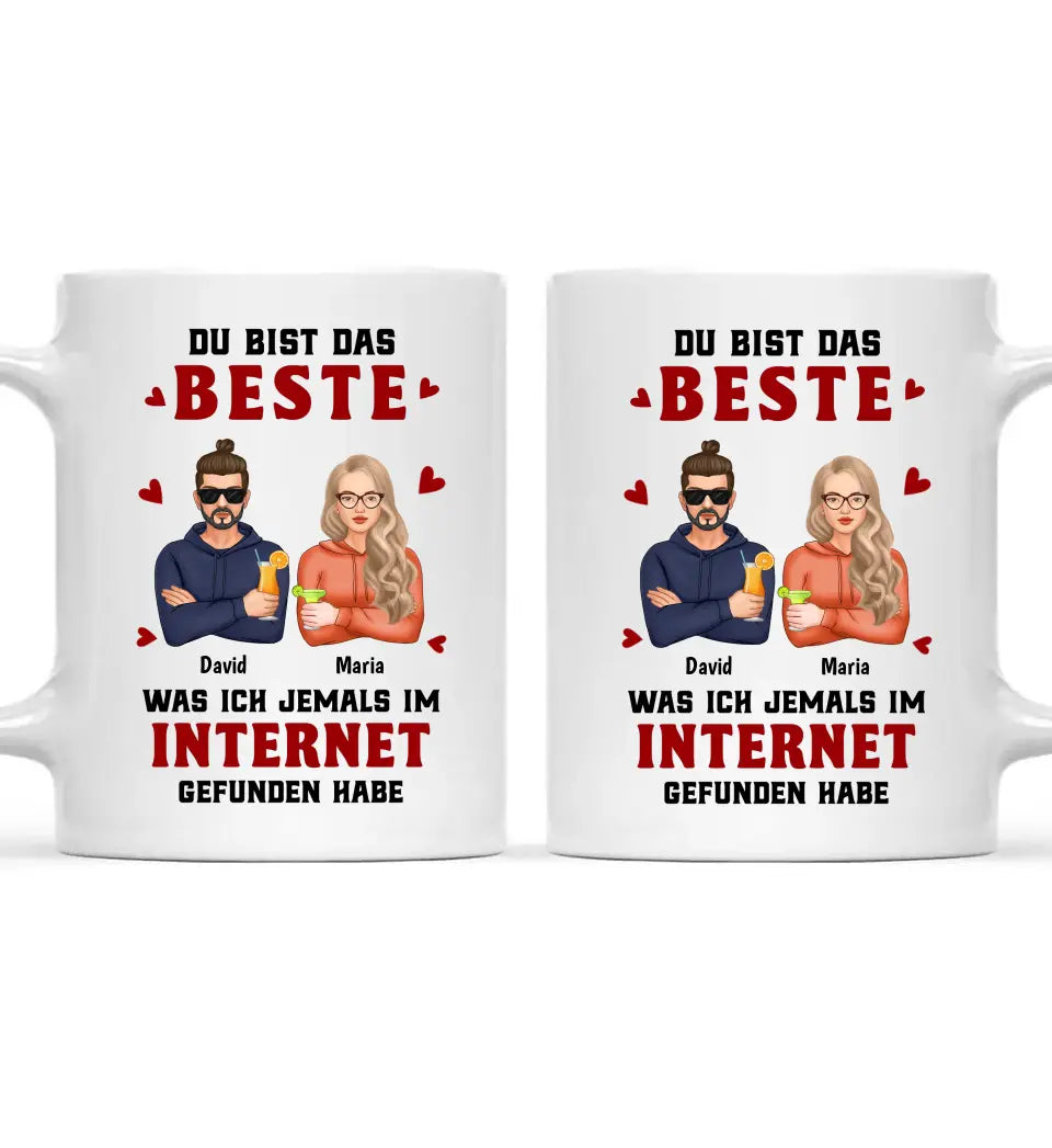 Du bist das Beste - Individuelle Tasse