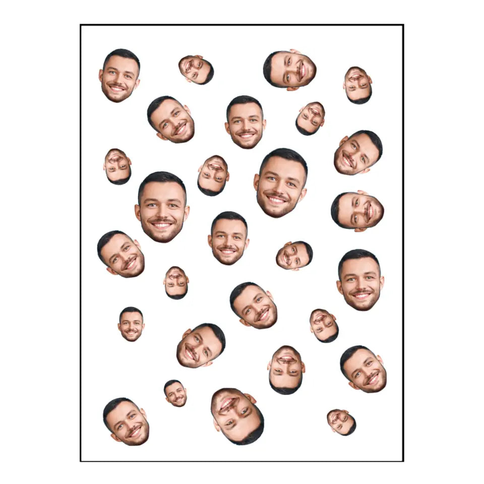 Individuelles Gesicht Poster