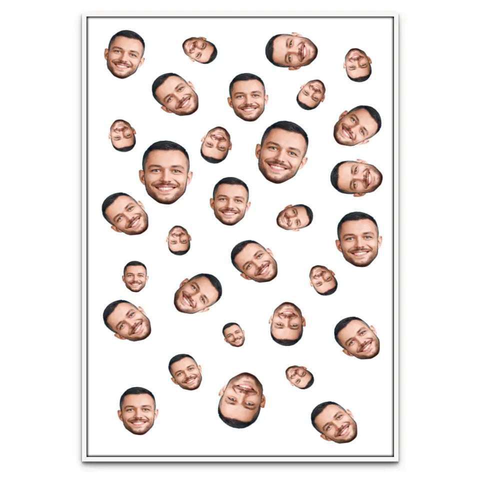 Foto Gesicht Muster - Individuelles Poster