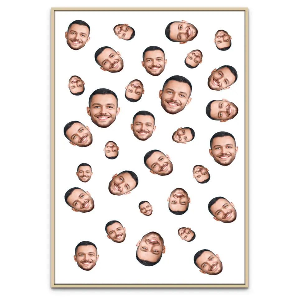 Foto Gesicht Muster - Individuelles Poster