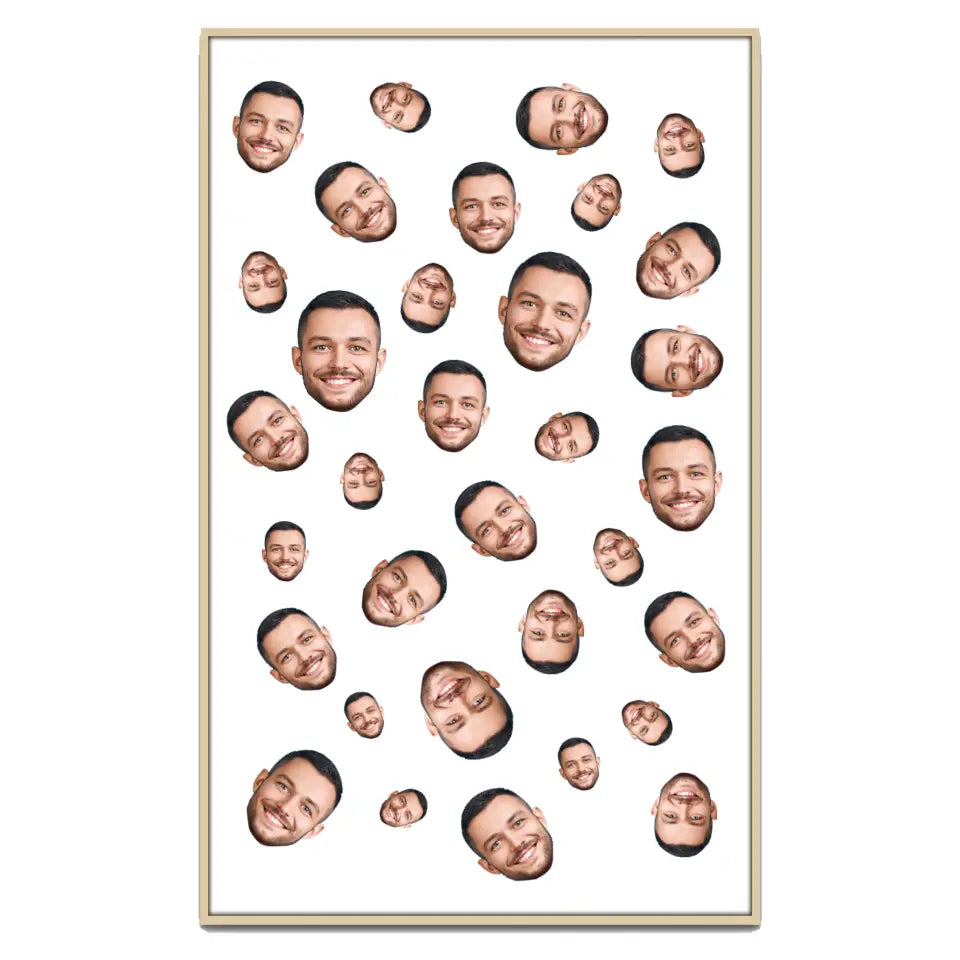 Foto Gesicht Muster - Individuelles Poster