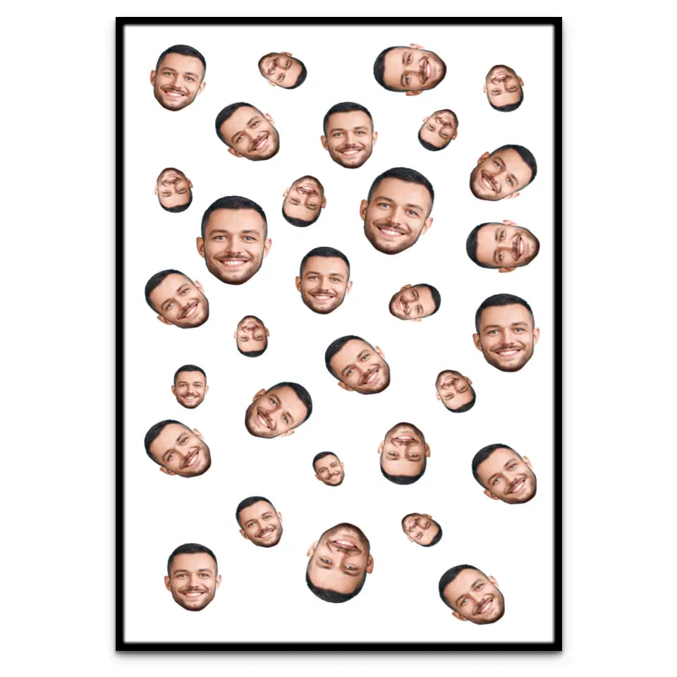 Foto Gesicht Muster - Individuelles Poster