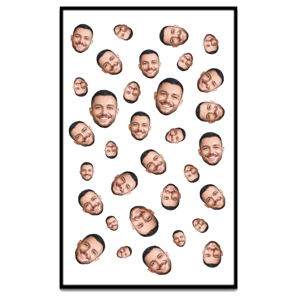 Foto Gesicht Muster - Individuelles Poster