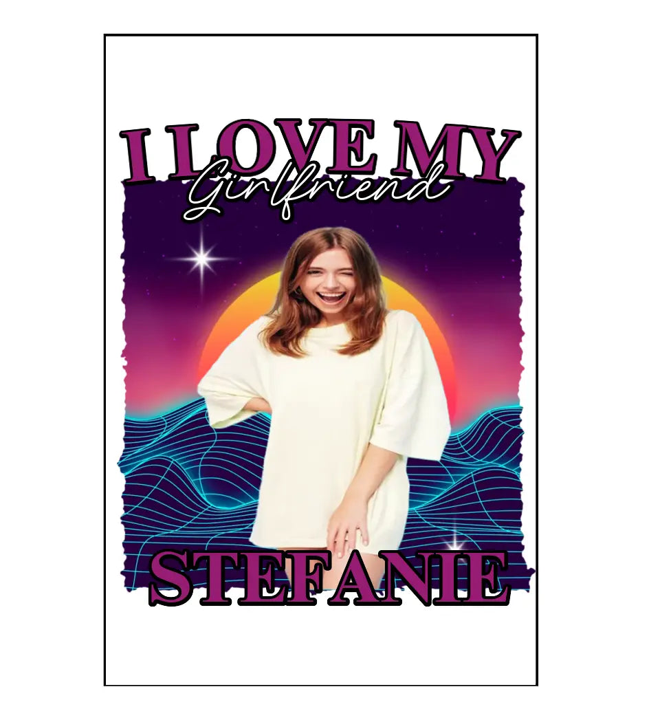 90er Retro Liebe - Individuelles Poster