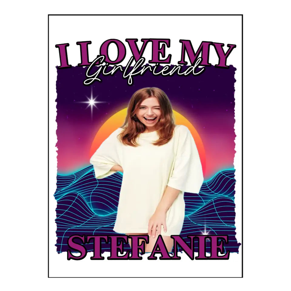 90er Retro Liebe - Individuelles Poster