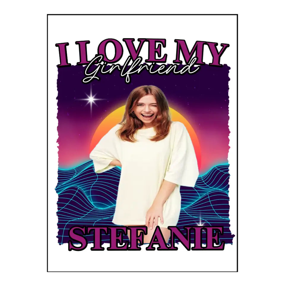 90er Retro Liebe - Individuelles Poster