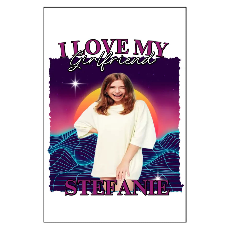 90er Retro Liebe - Individuelles Poster