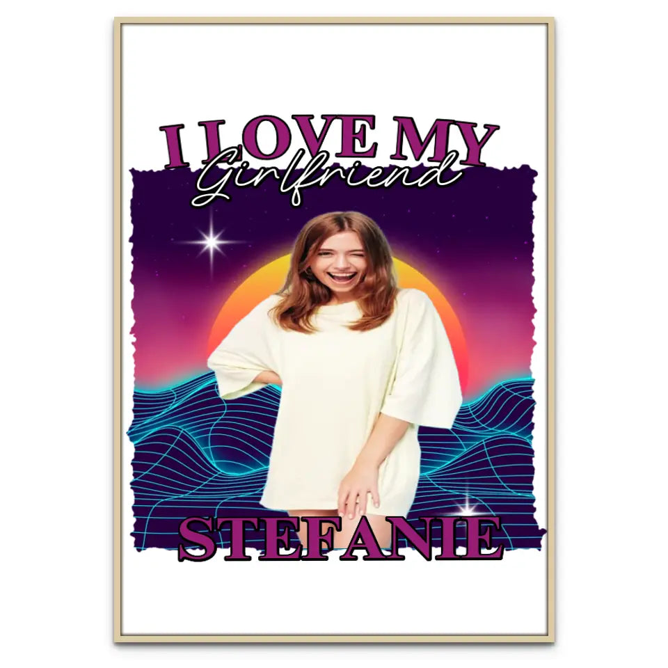 90er Retro Liebe - Individuelles Poster