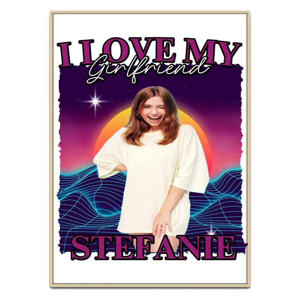 90er Retro Liebe - Individuelles Poster
