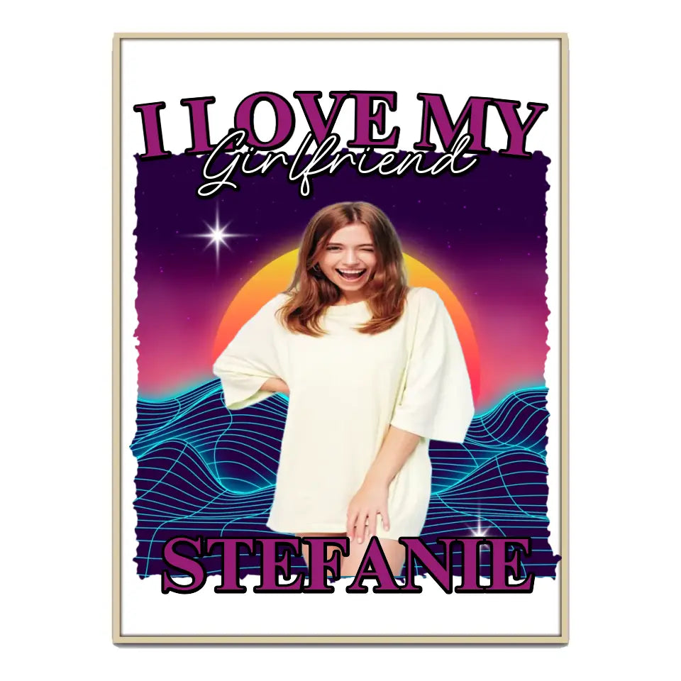90er Retro Liebe - Individuelles Poster