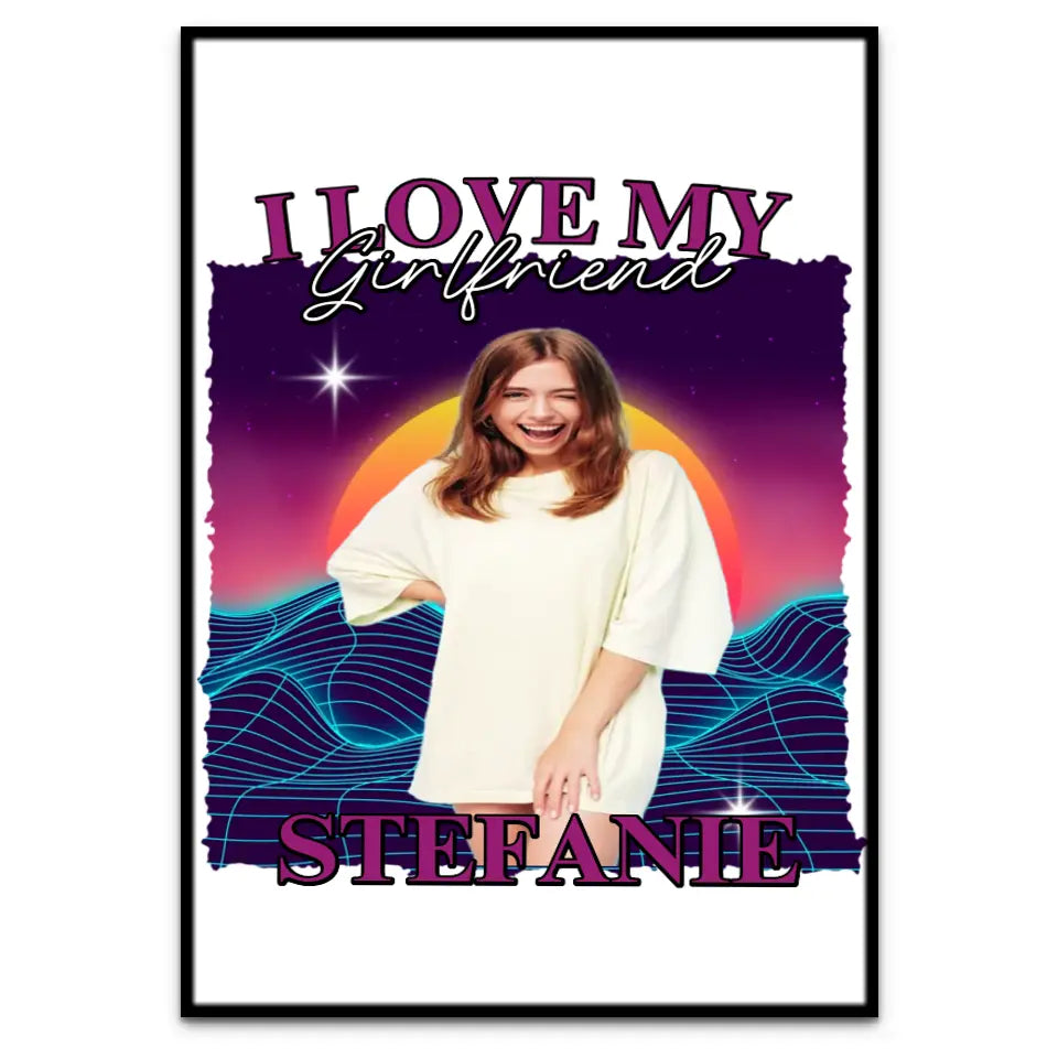 90er Retro Liebe - Individuelles Poster