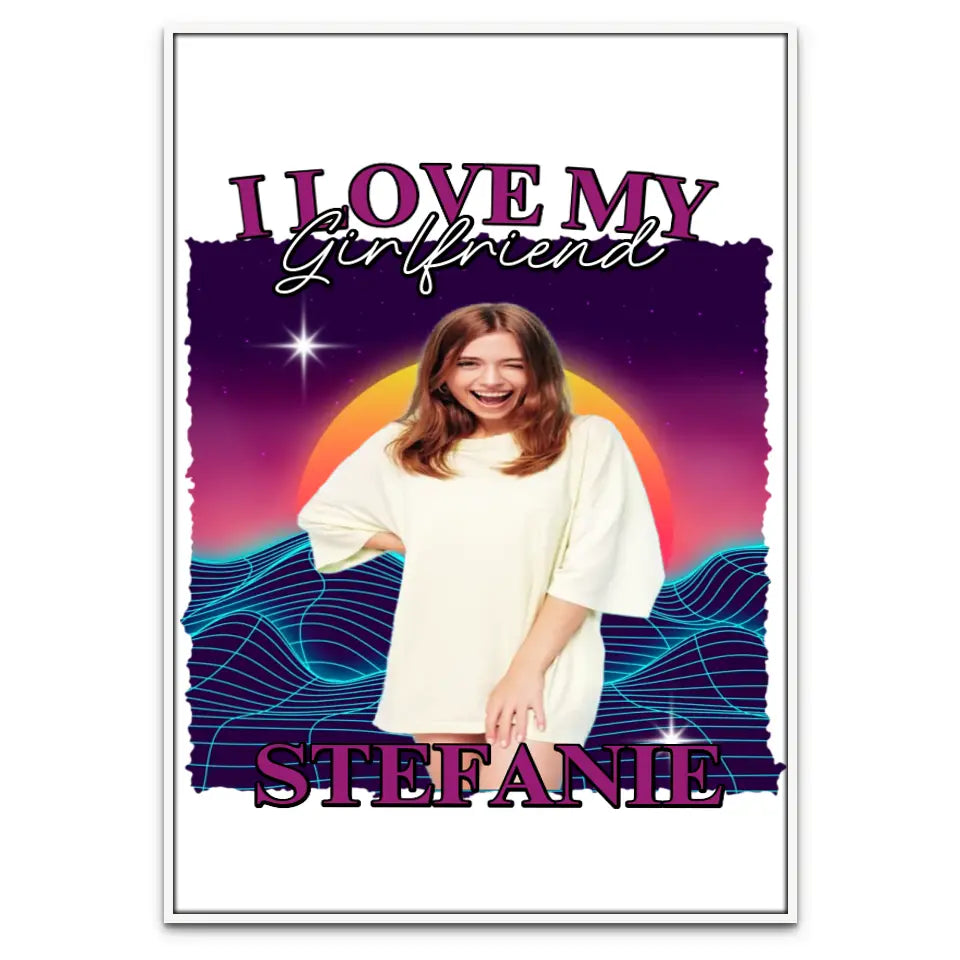 90er Retro Liebe - Individuelles Poster