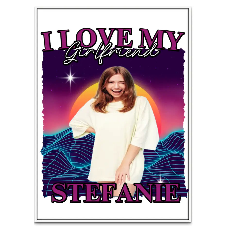 90er Retro Liebe - Individuelles Poster