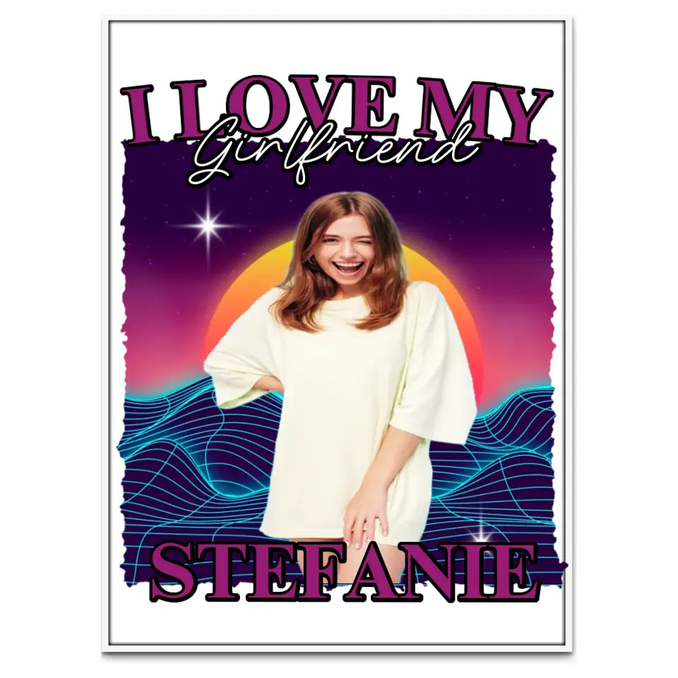 90er Retro Liebe - Individuelles Poster