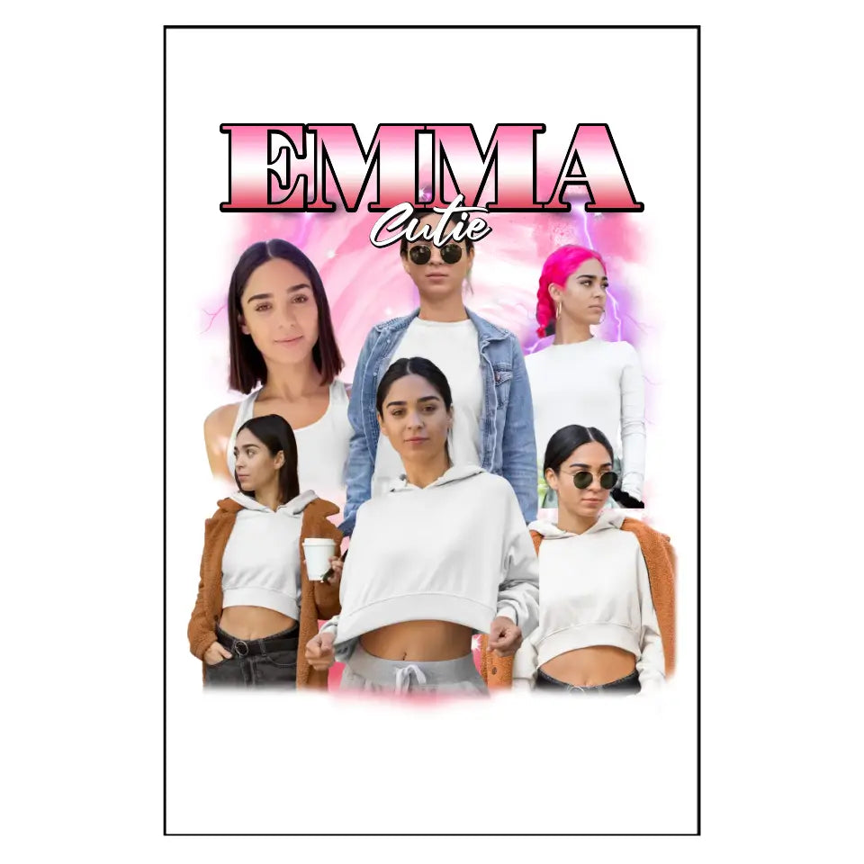 90er Vintage Bootleg Foto - Individuelles Poster