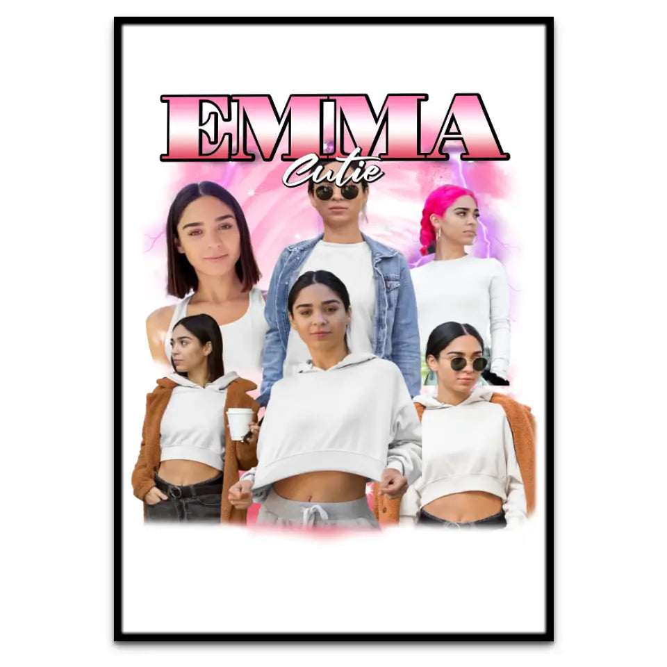 90er Vintage Bootleg Foto - Individuelles Poster