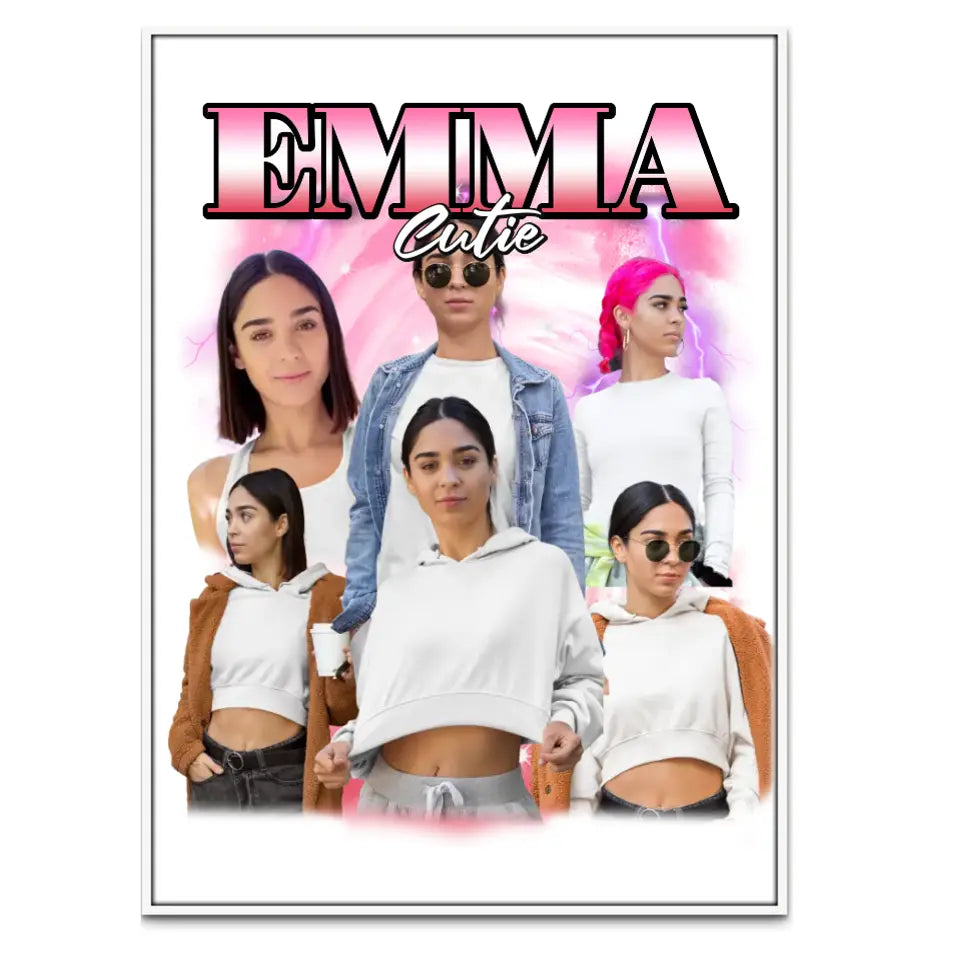 90er Vintage Bootleg Foto - Individuelles Poster