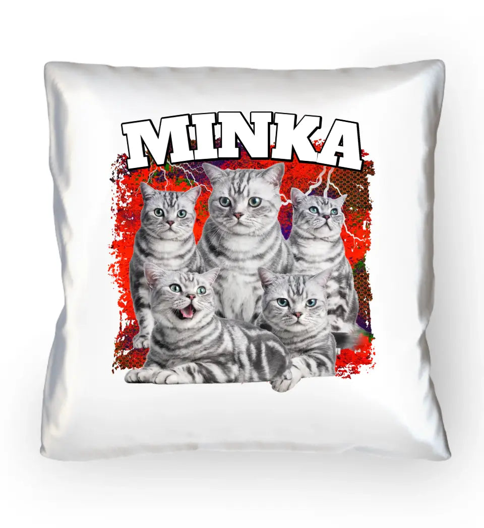90er Katzen Foto - Individuelles Kissen