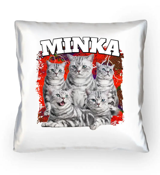 90er Katzen Foto  - Individuelles Kissen