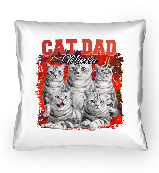 90er Katzen Foto  - Individuelles Kissen