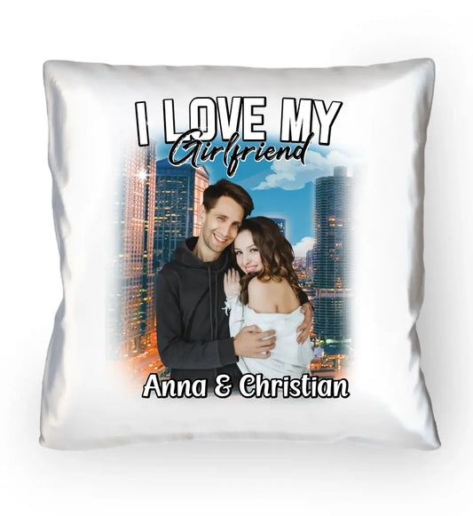 90er Retro Partner Liebe - Individuelles Kissen