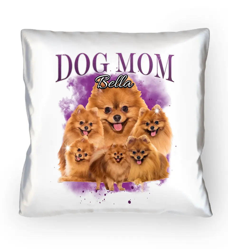 90er Vintage Hunde Foto - Individuelles Kissen