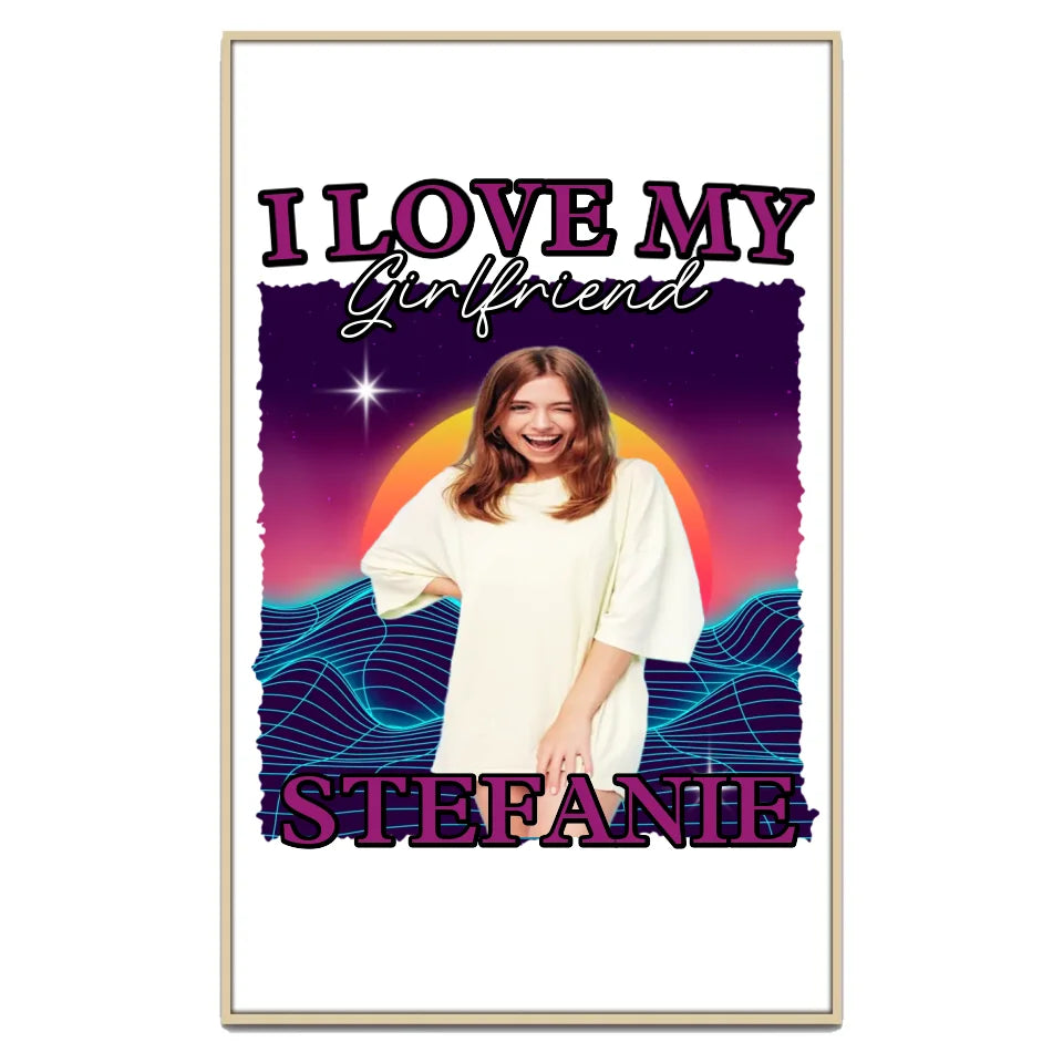 90er Retro Liebe - Individuelles Poster
