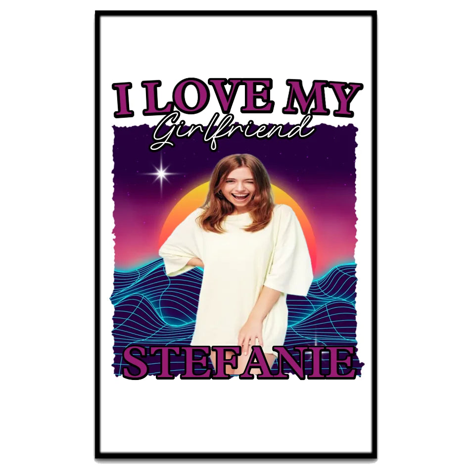90er Retro Liebe - Individuelles Poster
