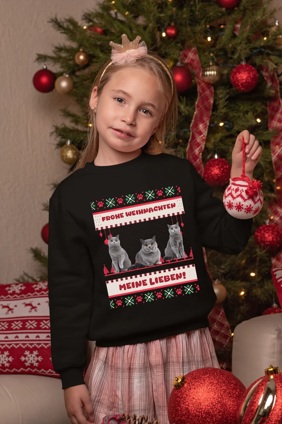 Ugly Christmas Sweater Haustier - Individuelles Sweatshirt