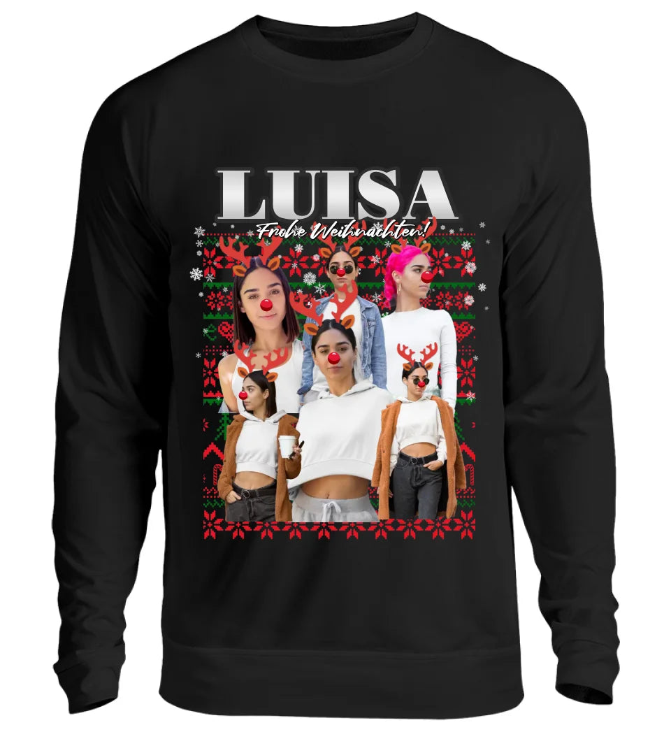 Ugly Christmas Sweater Rentier - Individuelles Sweatshirt