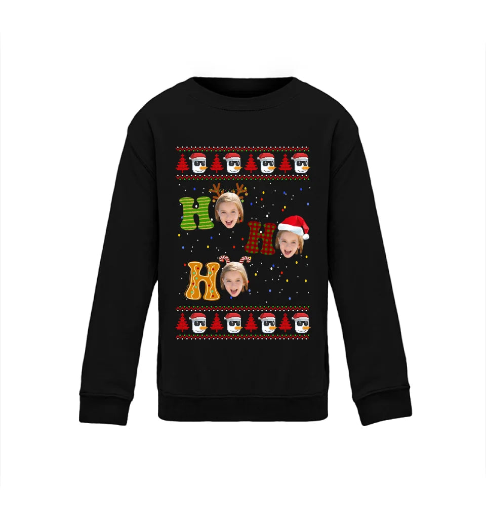 Ho Ho Ho - Personalisierter Ugly Christmas Sweater