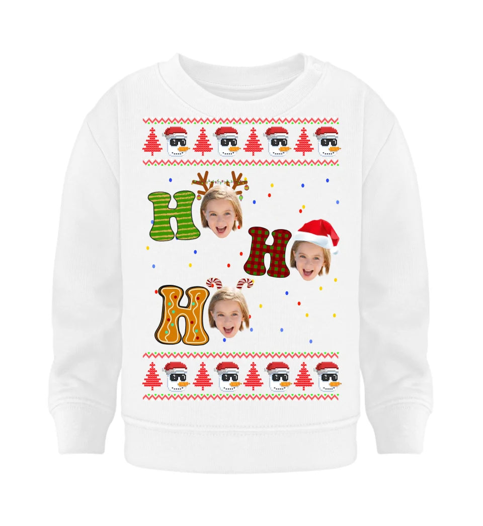 Ho Ho Ho - Personalisierter Ugly Christmas Sweater