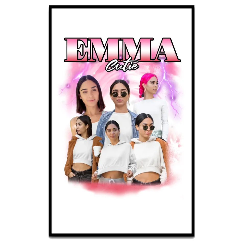 90er Vintage Bootleg Foto - Individuelles Poster