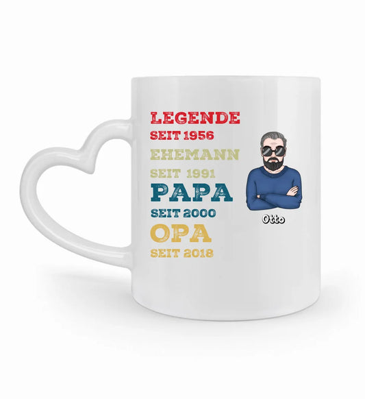 Legende Ehemann Papa - Individuelle Tasse