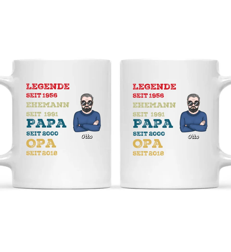 Legende Ehemann Papa - Individuelle Tasse