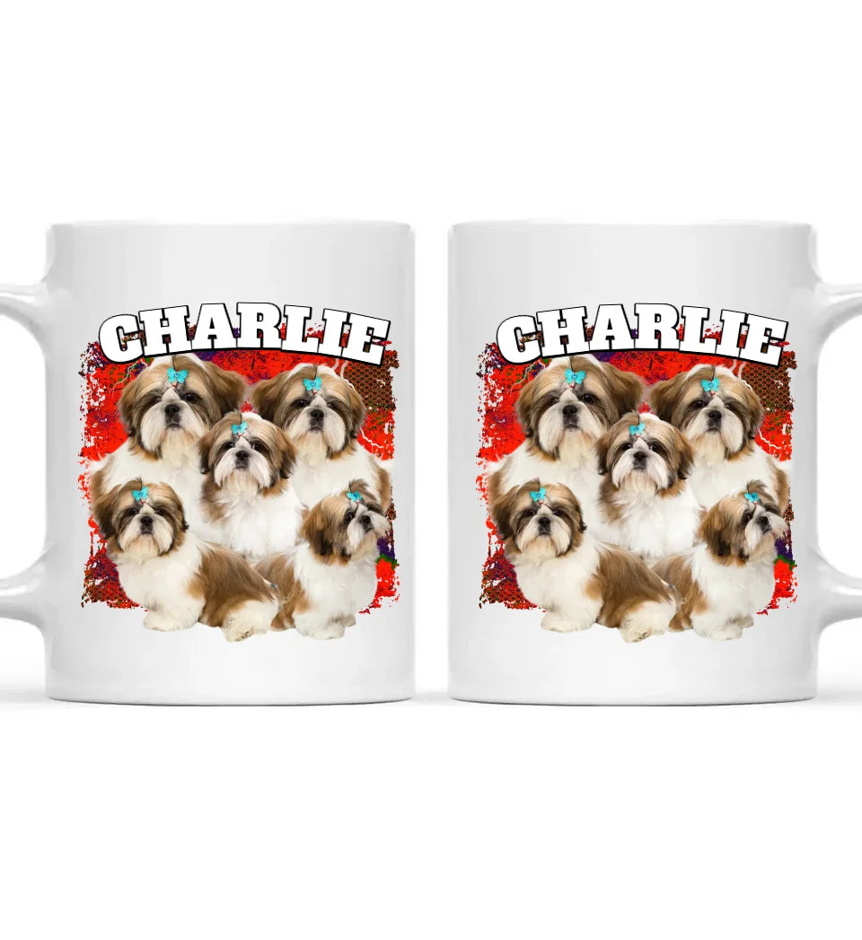 90er Hunde Foto - Individuelle Tasse