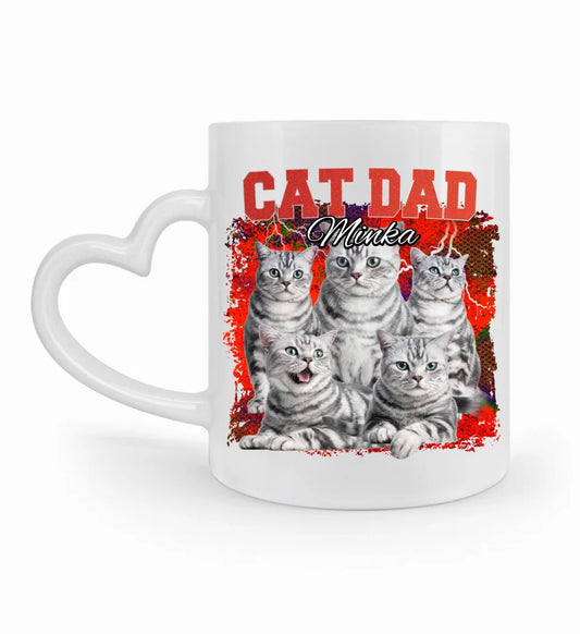 90er Katzen Foto  - Individuelle Tasse
