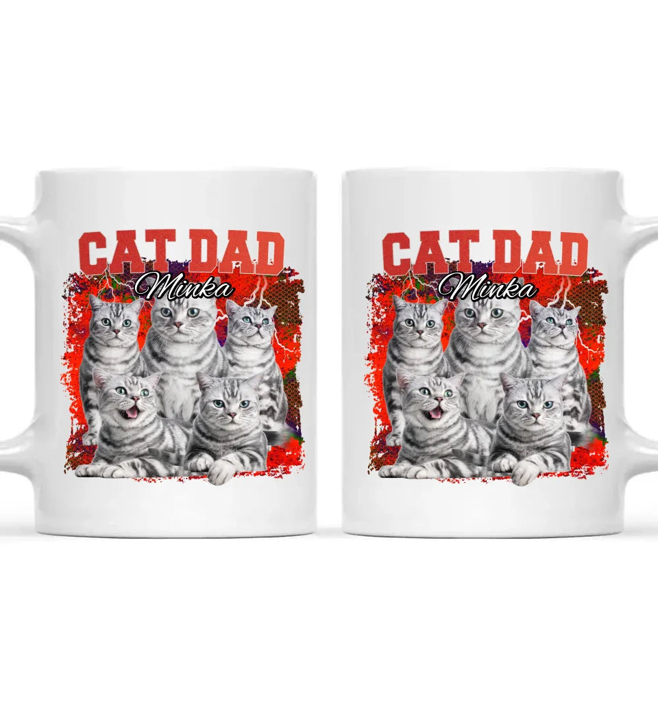 90er Katzen Foto - Individuelle Tasse