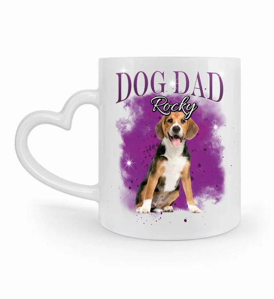 90er Vintage Hunde Foto - Individuelle Tasse