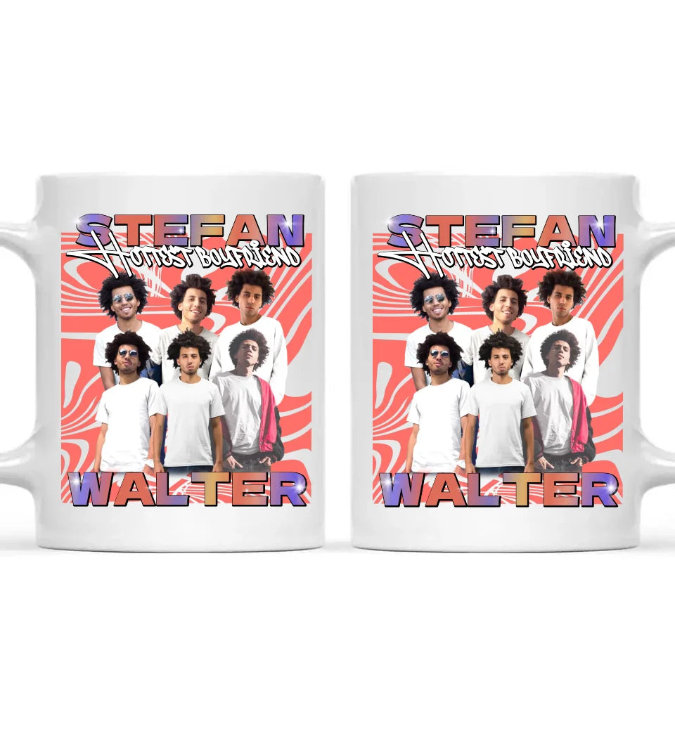 90er Retro Foto Farben - Individuelle Tasse