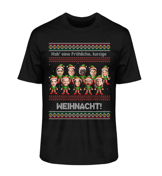 Ugly Christmas Sweater Elf - Individuelles T-Shirt