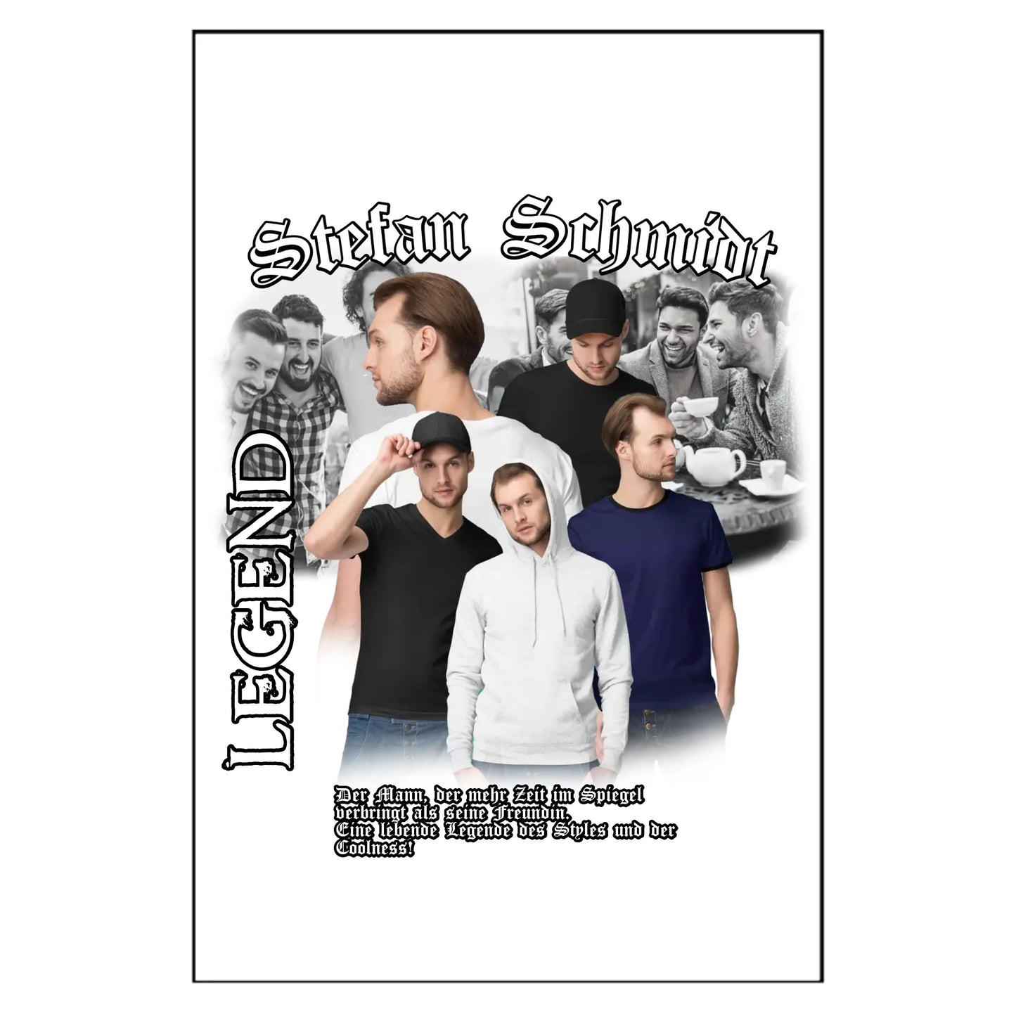 90er Hip Hop Bootleg - Individuelles Poster