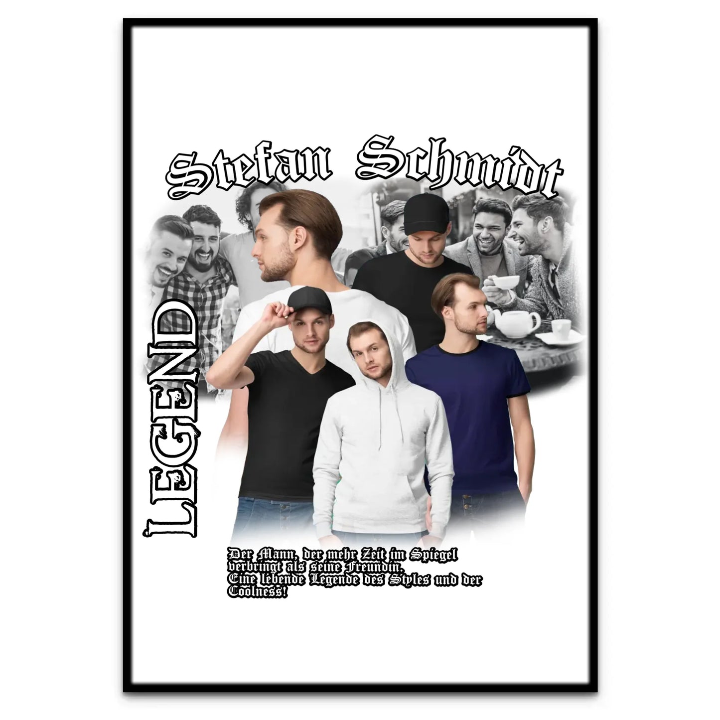90er Hip Hop Bootleg - Individuelles Poster