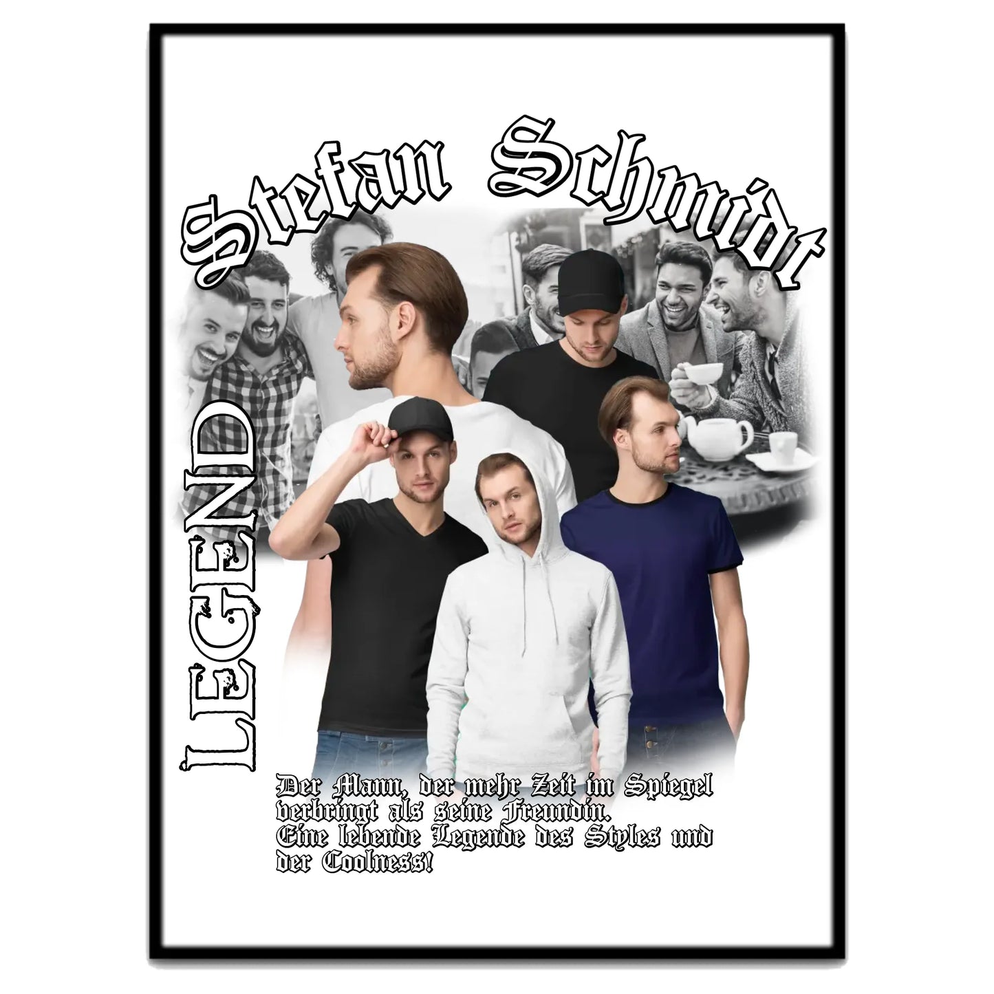 90er Hip Hop Bootleg - Individuelles Poster